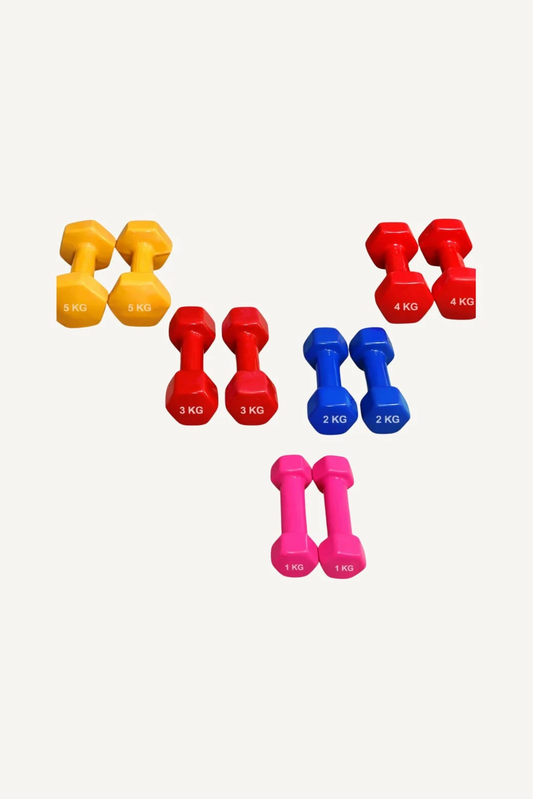 طقم دامبلز فينيل